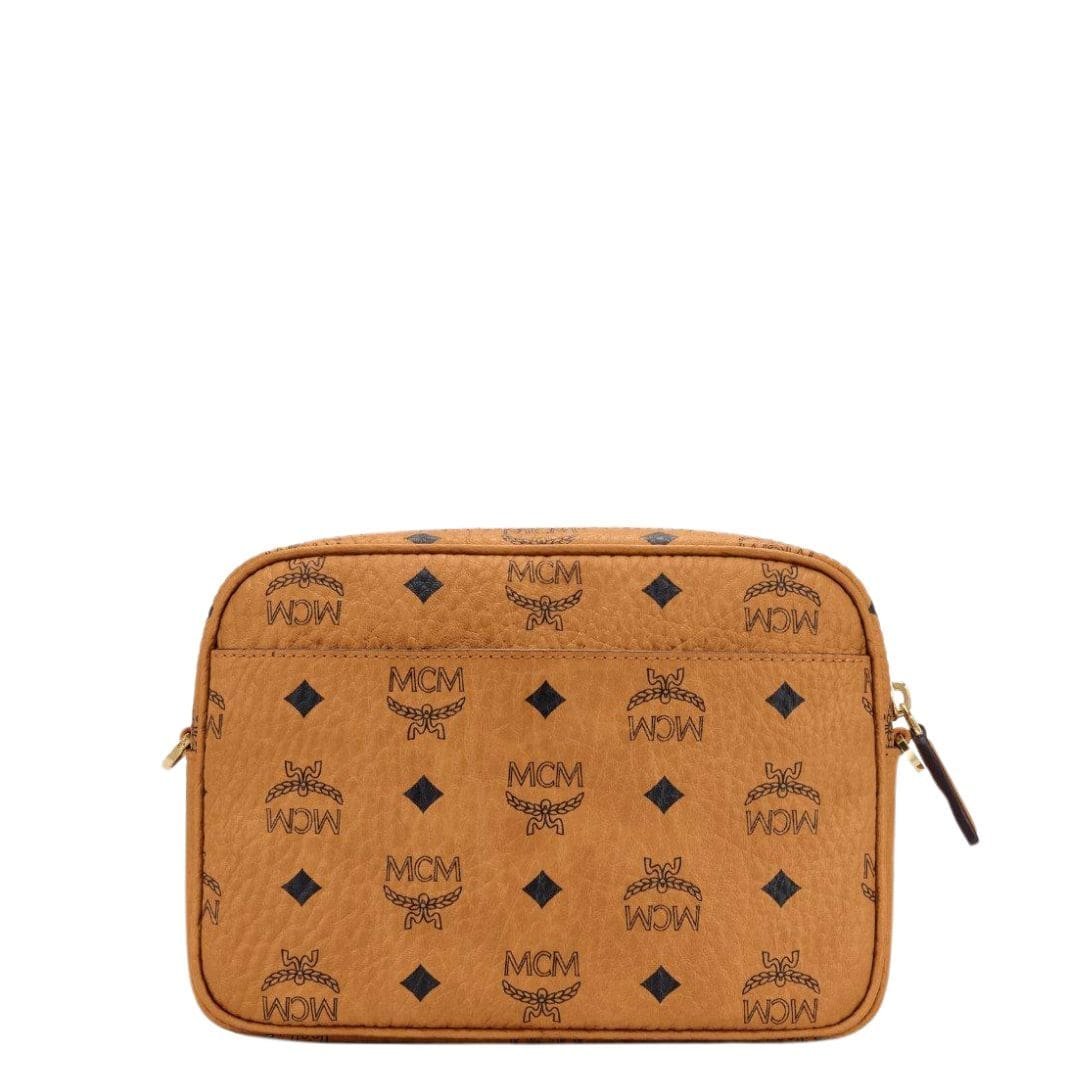 MCM SMALL AREN CROSSBODY IN VISETOS COGNAC - Image 5
