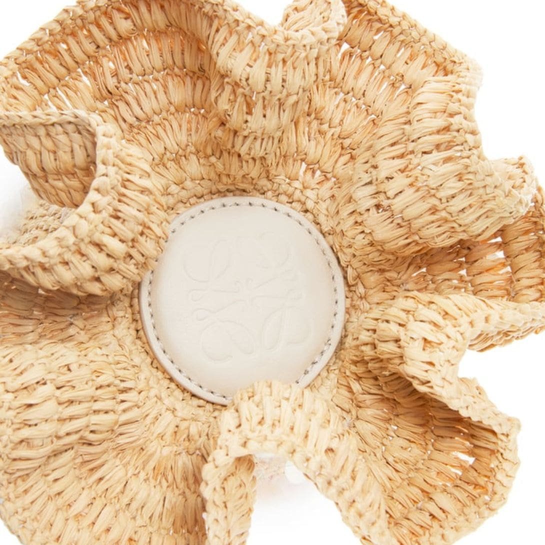 LOEWE CANVAS AND RAFFIA FISH BAG - Image 3