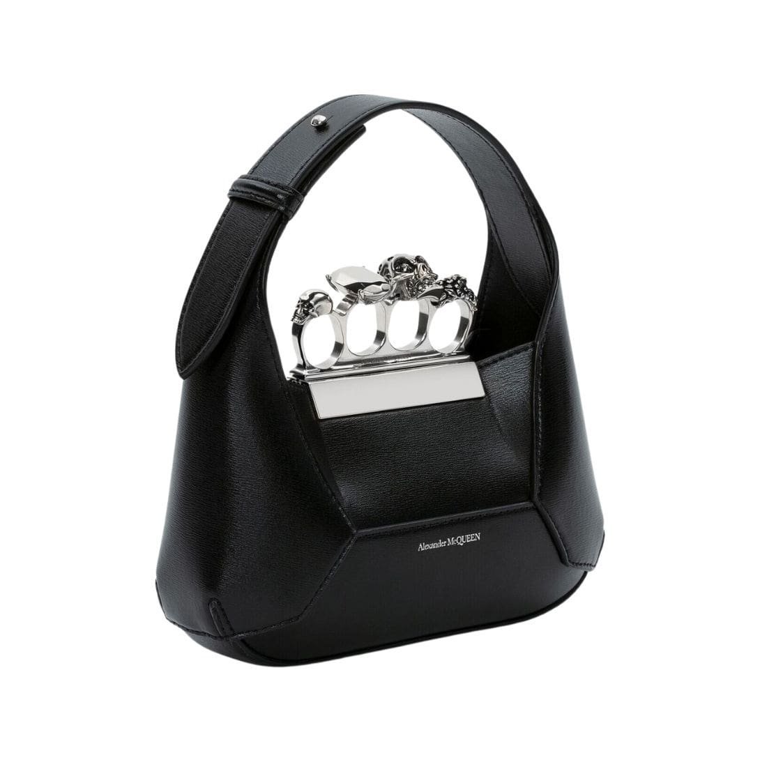 ALEXANDER MCQUEEN WOMEN'S THE JEWELLED HOBO MINI BAG IN BLACK - Image 2