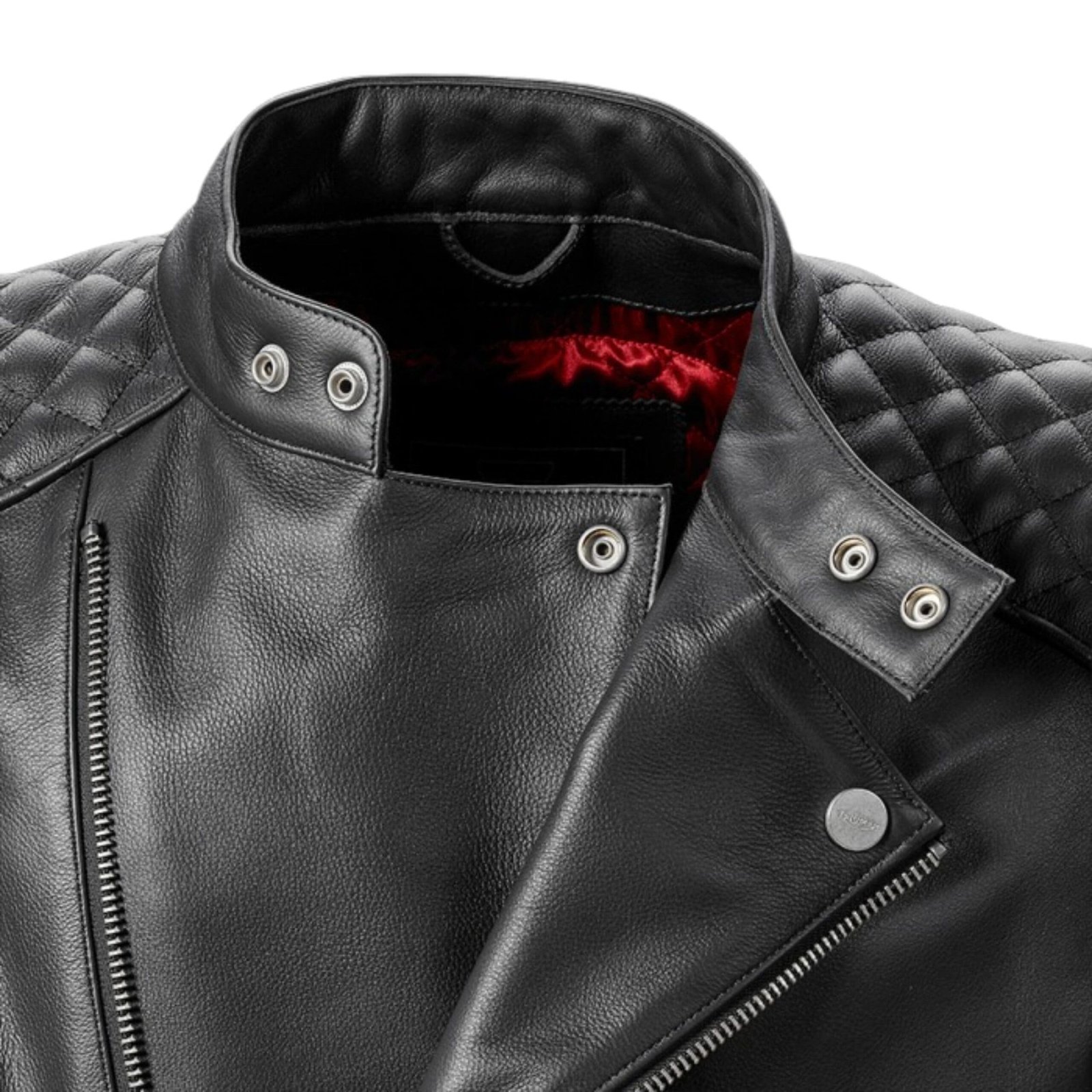 TRIUMPH BRADDAN ASYMMETRIC LEATHER JACKET - Image 3
