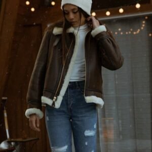 Women’s Sheepskin B-3 Bomber Jacket