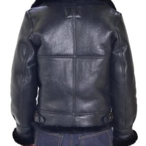 Classic B-3 Sheepskin Leather Bomber Jacket