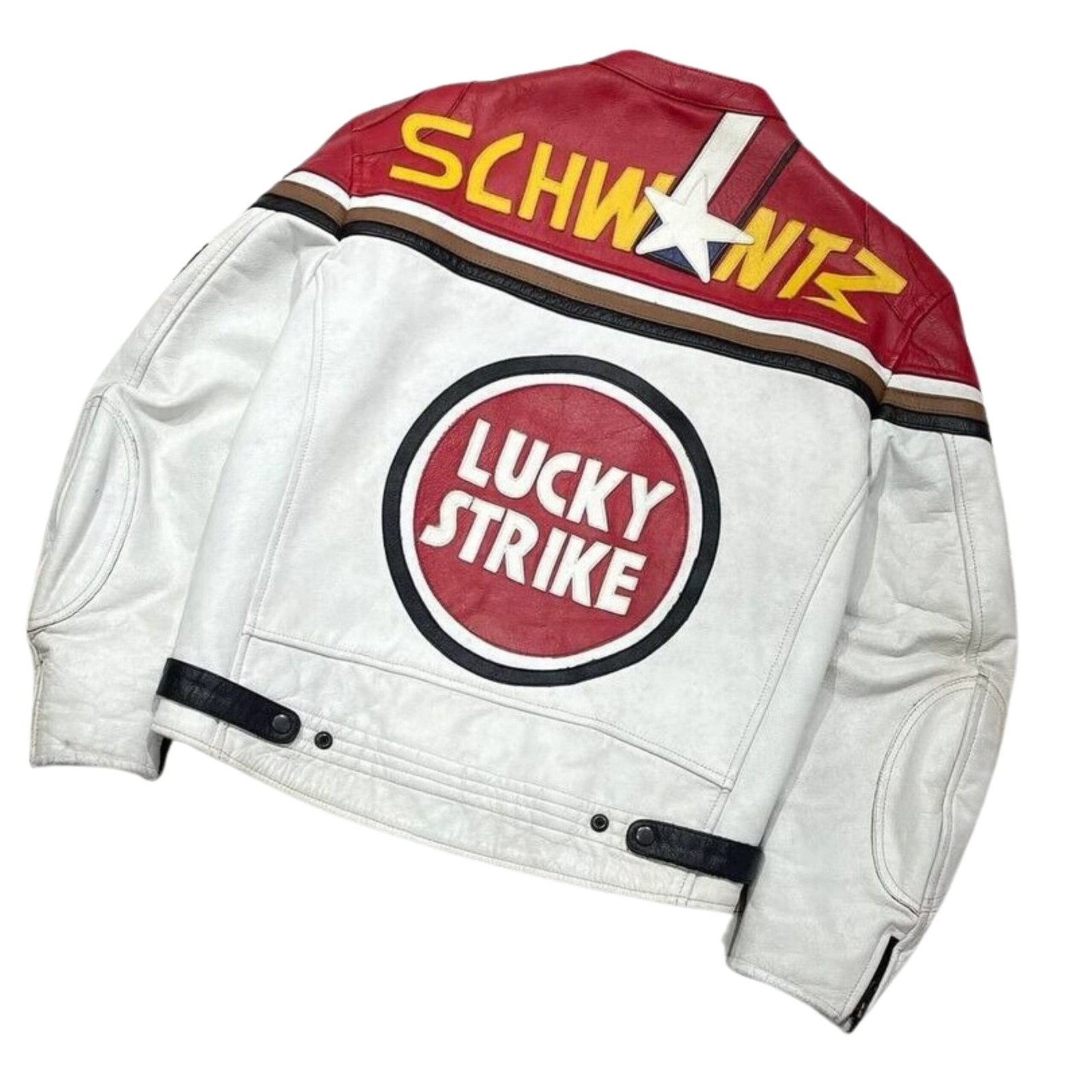 Lucky Strike Racing Leather Jacket - Image 3