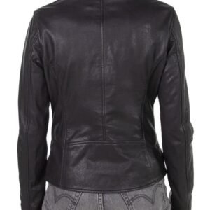 Lambskin Clean Collared Jacket