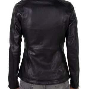 Long Lambskin Moto Jacket