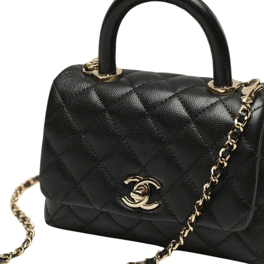 CHANEL MINI FLAP BAG WITH TOP HANDLE - Image 4