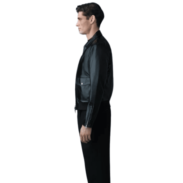 MACKAGE CHANCE SPREAD COLLAR LEATHER JACKET - Image 6