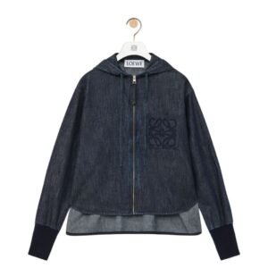 LOEWE DENIM HOODED JACKET