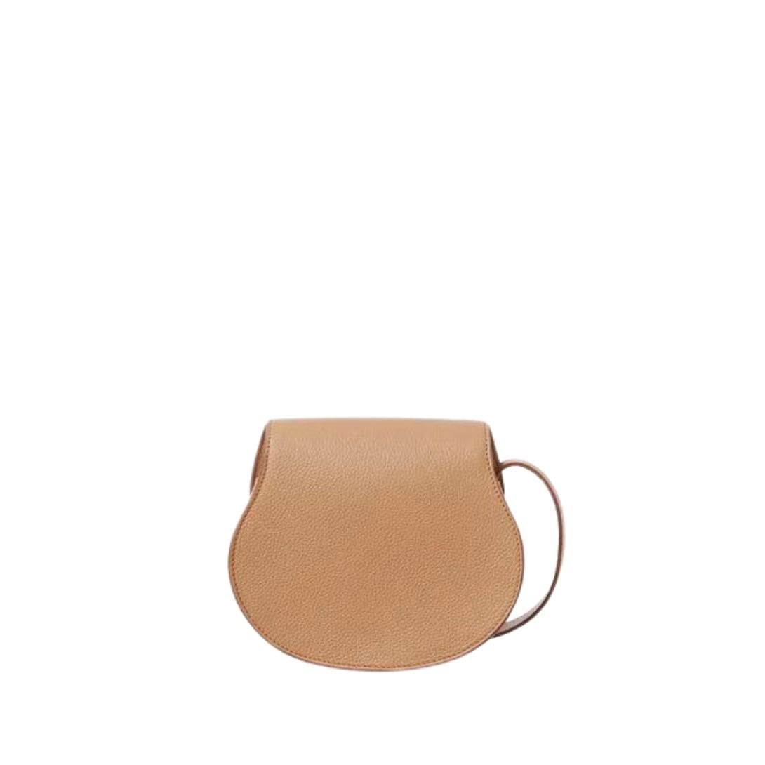 CHLOE MARCIE SMALL SADDLE BAG LIGHT TAN - Image 3