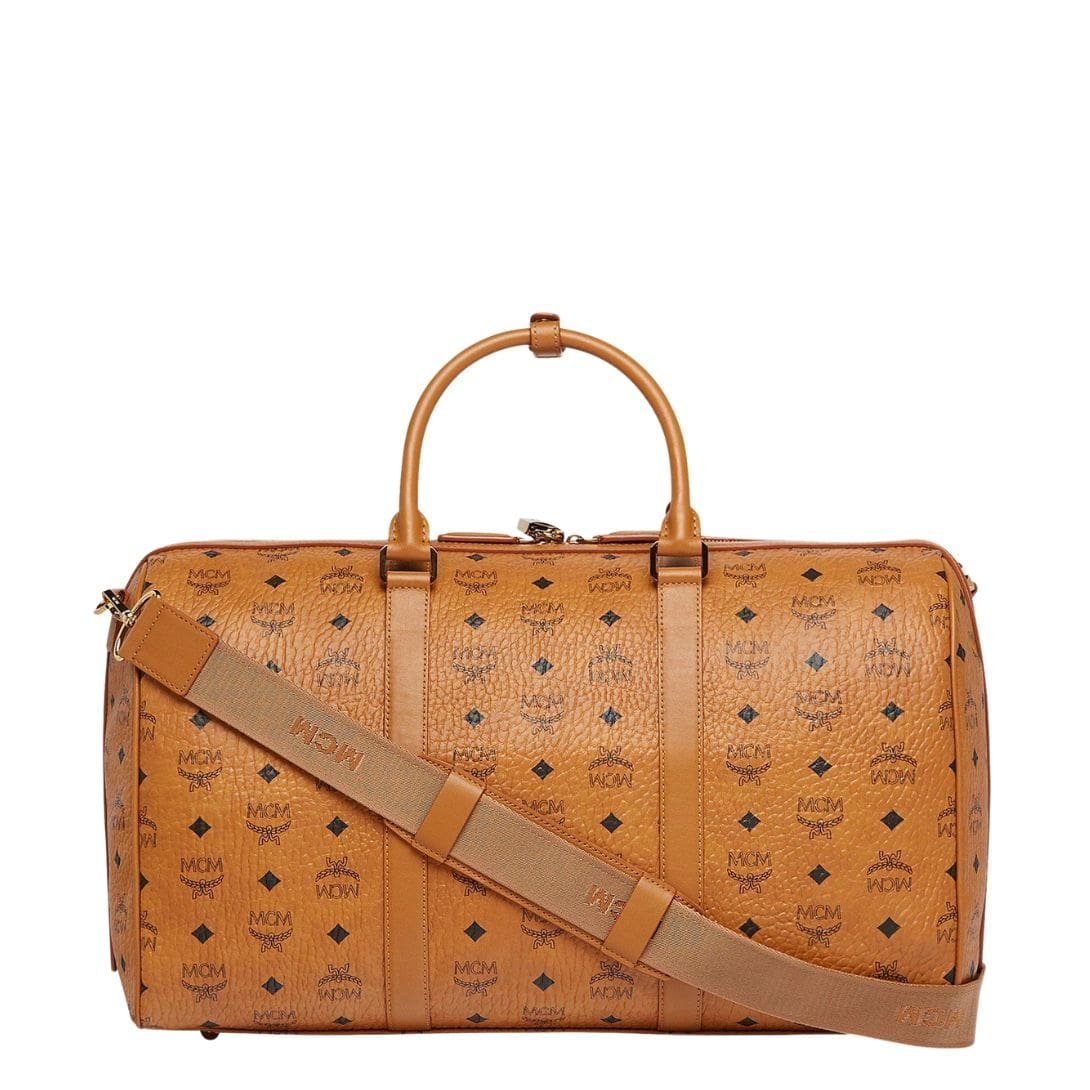 MCM OTTOMAR WEEKENDER BAG IN VISETOS COGNAC - Image 4