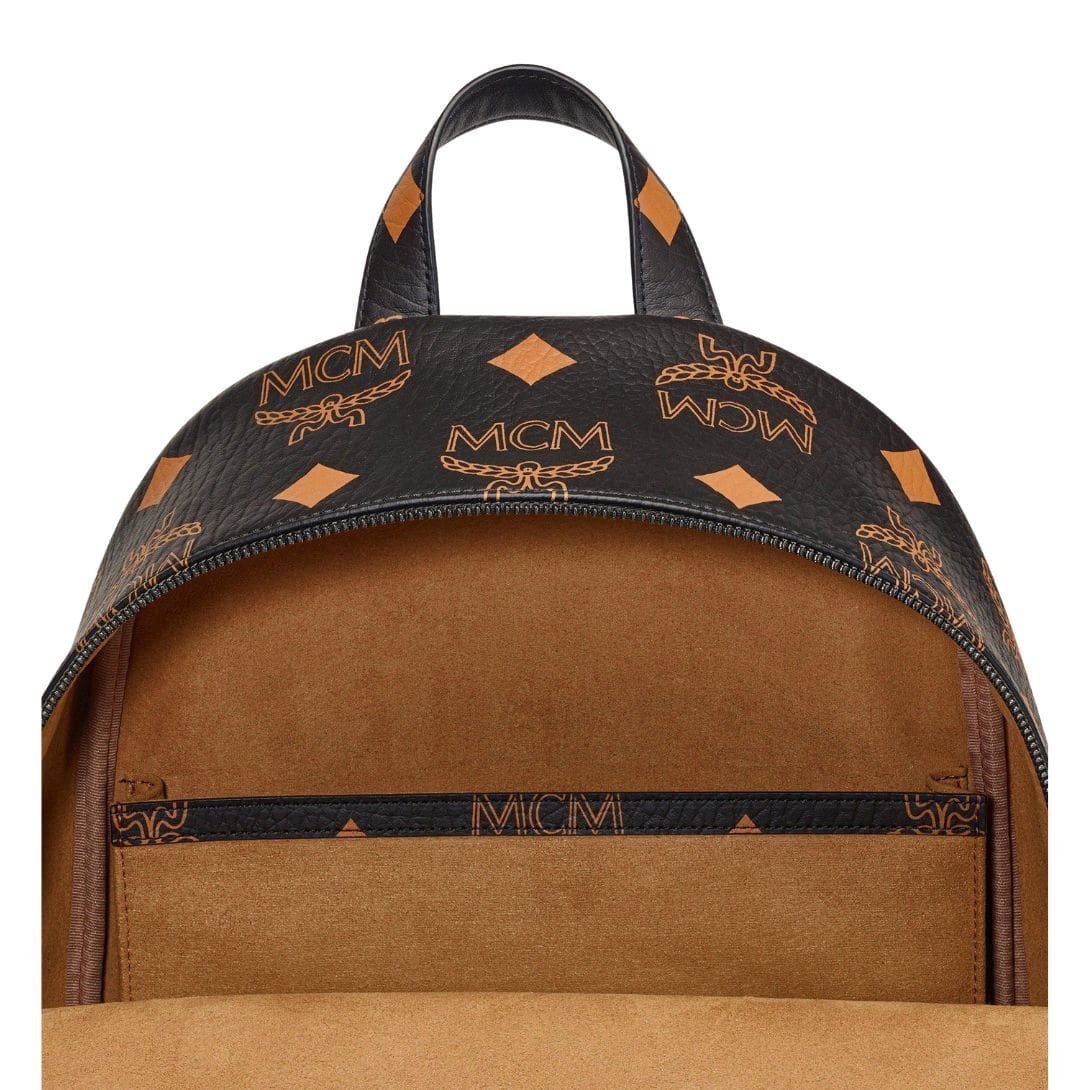 MCM MEDIUM STARK BACKPACK IN MAXI VISETOS BLACK - Image 7