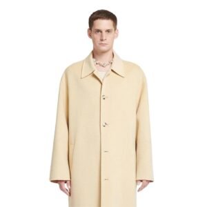 NANUSHKA LUCIAN DOUBLE WOOL AND SILK-BLEND COAT WHITE