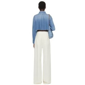 GIVENCHY CROPPED SHIRT IN DENIM