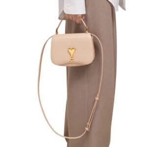 AMI MINI PARIS PARIS BAG IN NUDE PINK