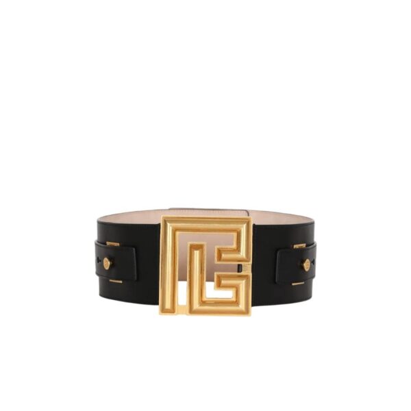 BALMAIN LEATHER P-BELT