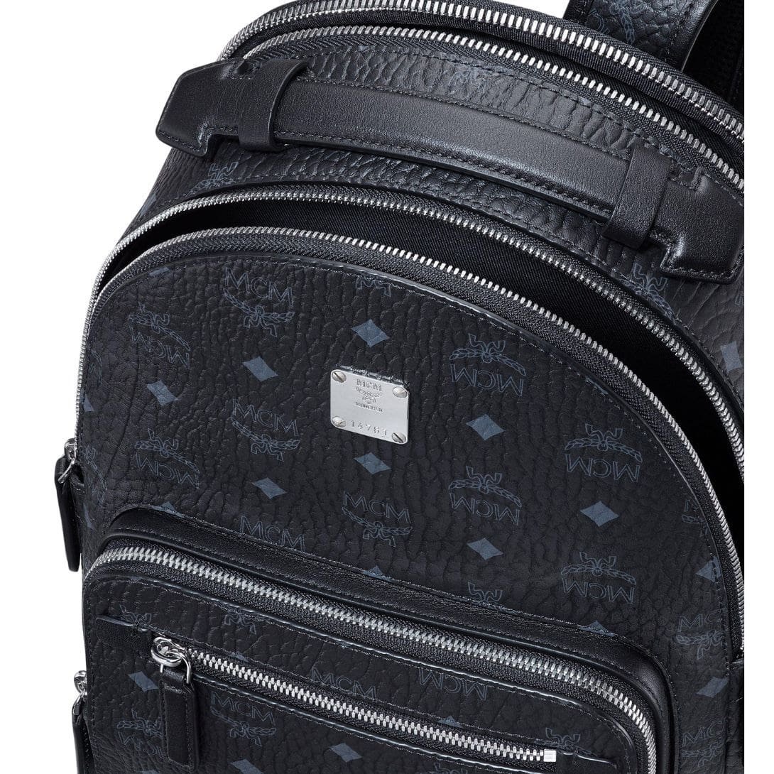 MCM SMALL STARK BACKPACK IN VISETOS BLACK - Image 7