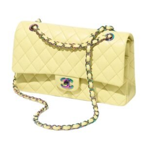 CHANEL CLASSIC 11.12 HANDBAG YELLOW