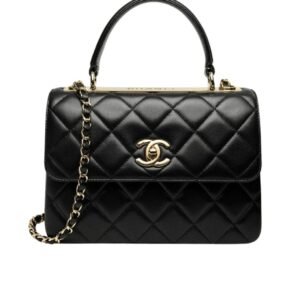 CHANEL FLAP BAG WITH TOP HANDLE