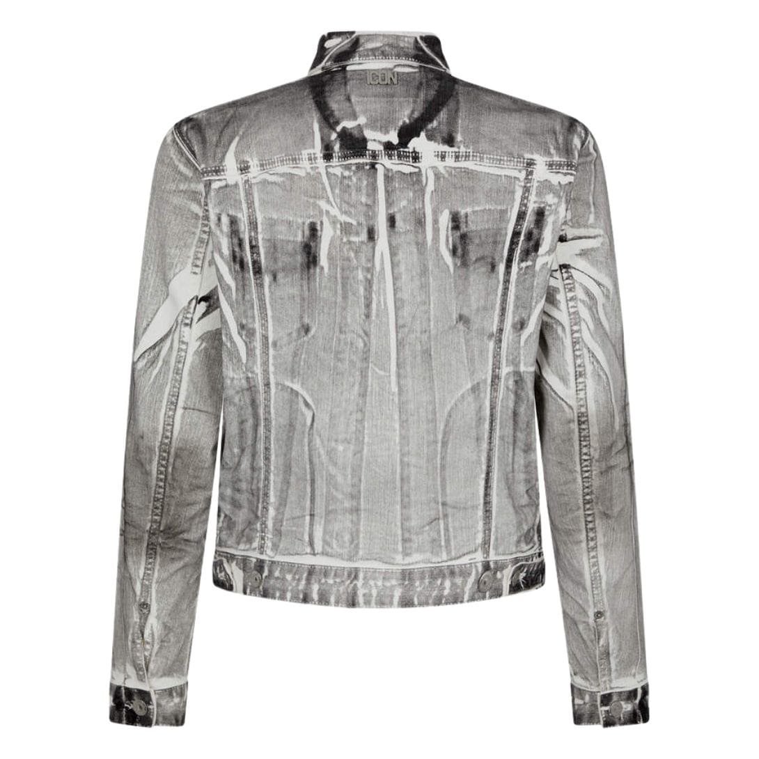 DSQUARED2 ICON WHITE COAL WASH DAN JEANS JACKET - Image 2