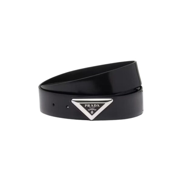 PRADA BRUSHED LEATHER BELT