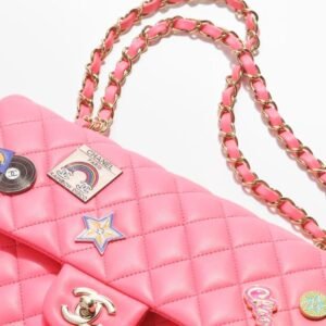 CHANEL CLASSIC 11.12 HANDBAG CORAL PINK