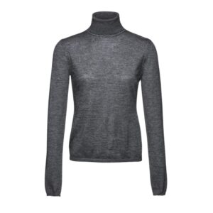 MAGDA BUTRYM CASHMERE TURTLENECK IN DARK GRAY