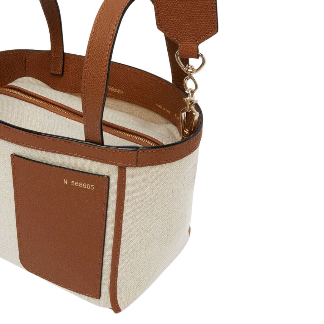 VALEXTRA SOFT CANVAS BUCKET MICRO BAG - Image 3