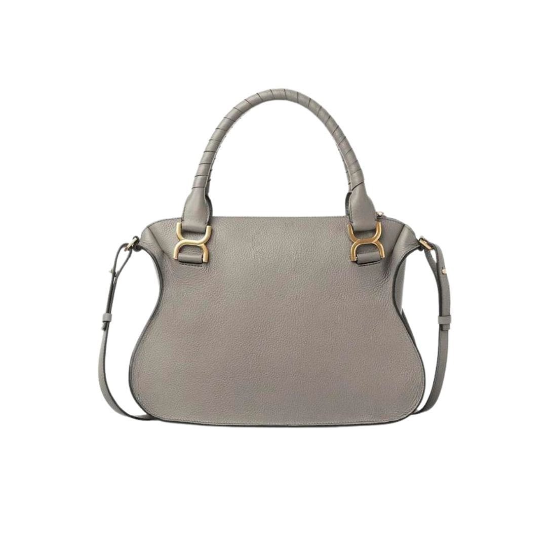 CHLOE MARCIE DOUBLE CARRY BAG CASHMERE GREY - Image 4