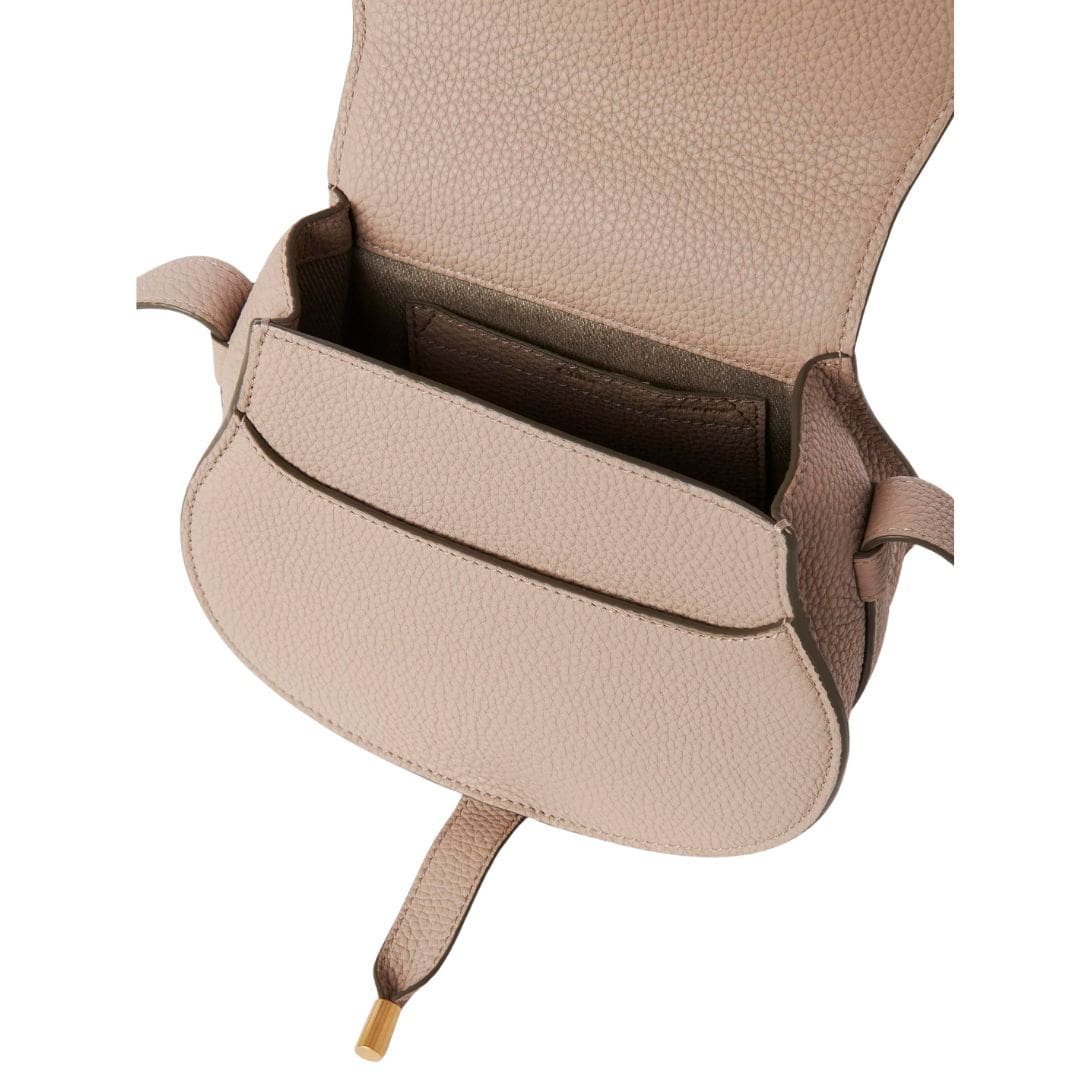 CHLOE MARCIE SMALL SADDLE BAG NOMAD BEIGE - Image 4