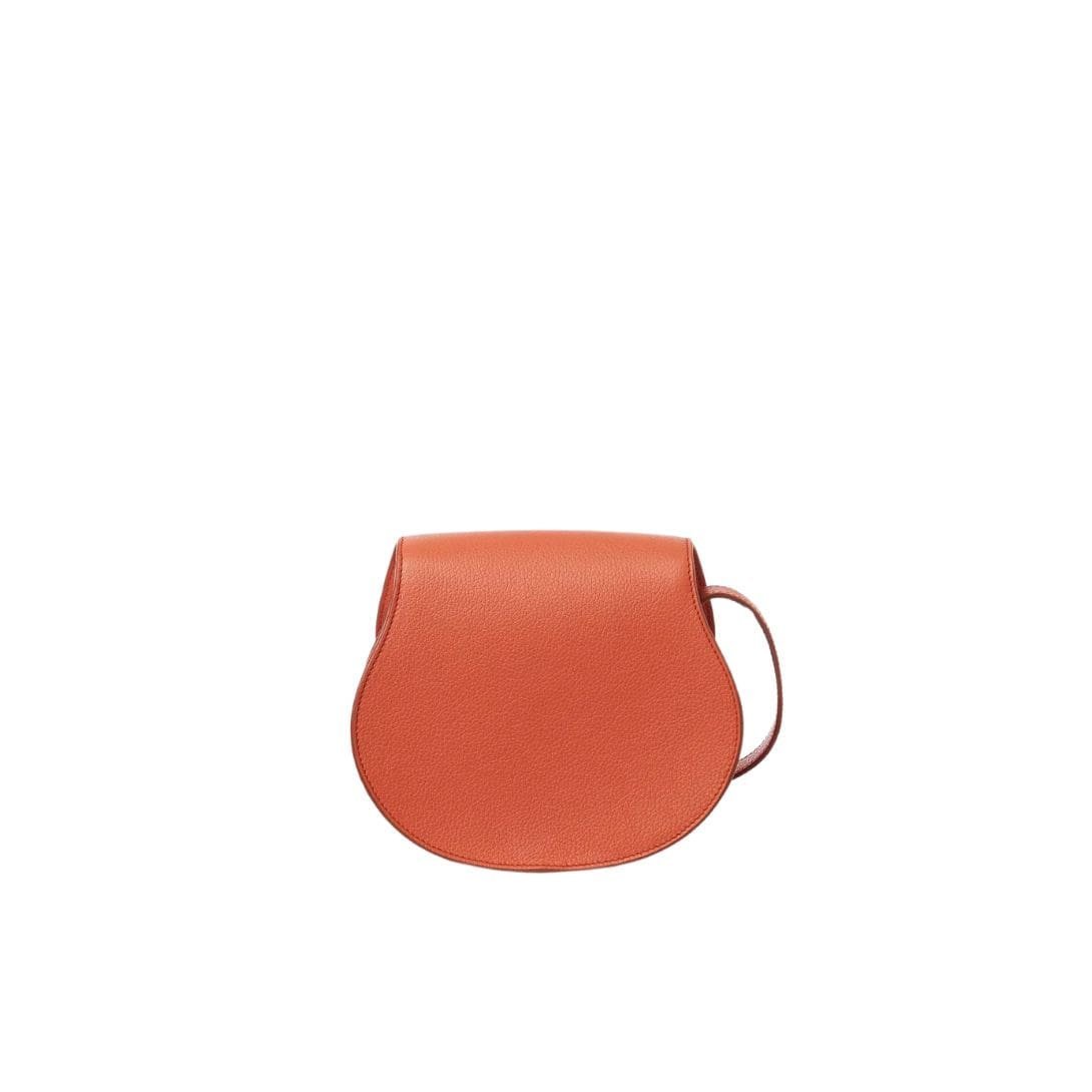 CHLOE MARCIE SMALL SADDLE BAG TAWNY ORANGE - Image 5