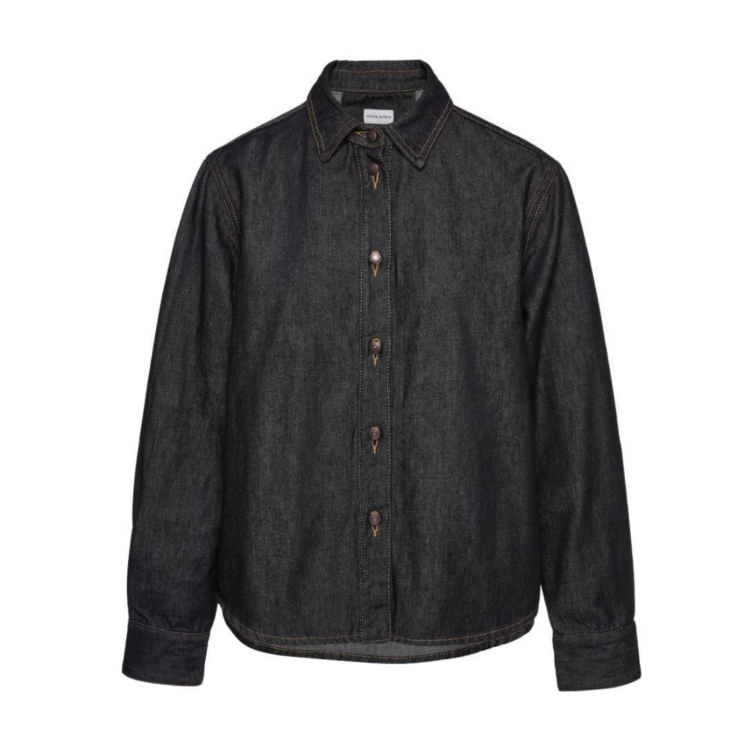 MAGDA BUTRYM CLASSIC OVERSIZED DENIM SHIRT IN INDIGO