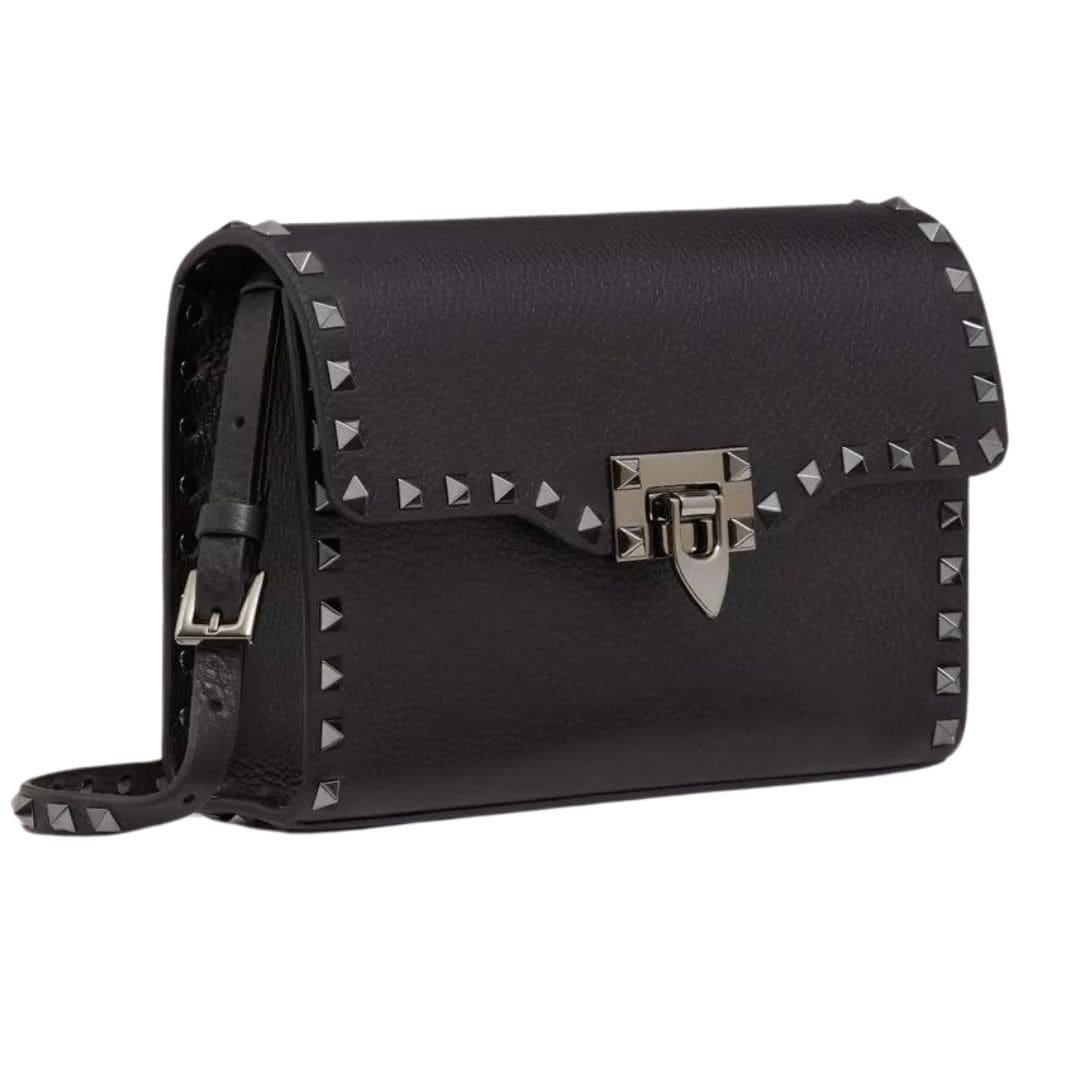 VALENTINO GARAVANI SMALL ROCKSTUD GRAINY CALFSKIN CROSSBODY BAG - Image 3