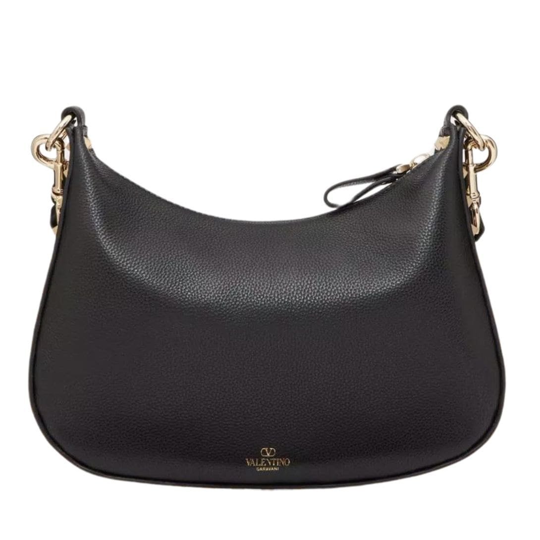 VALENTINO SMALL ROCKSTUD HOBO BAG IN GRAINY CALFSKIN - Image 4