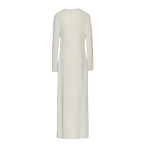 MAGDA BUTRYM MOHAIR BLEND KNIT DUSTER CARDIGAN IN CREAM