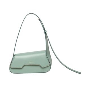 SANTONI TEAL LEATHER THEPLUTO BAG