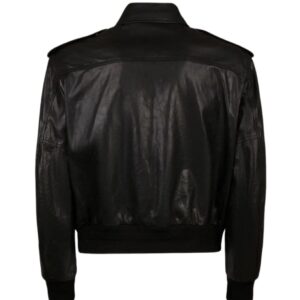 BALLY BLOUSON IN BLACK LEATHER