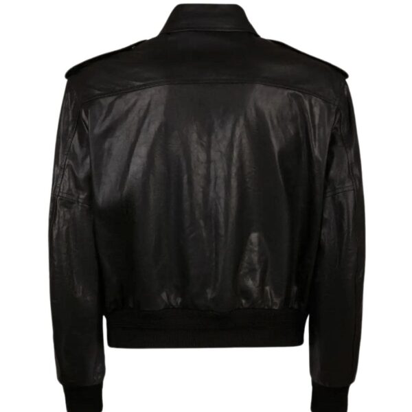 BALLY BLOUSON IN BLACK LEATHER - Image 2