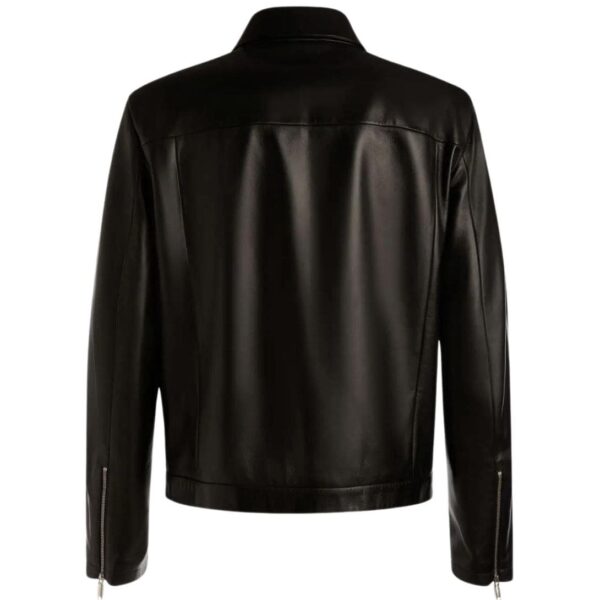 BALLY BOMBER JACKET IN BLACK LEATHER - Image 2