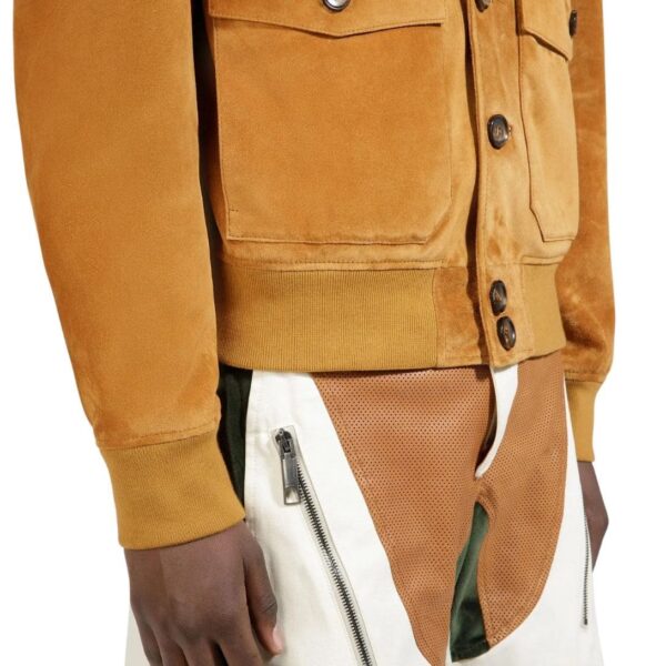 BALLY BOMBER JACKET IN BROWN SUEDE - Image 5