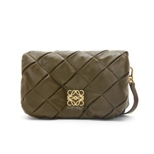 LOEWE GOYA PUFFER MINI BAG IN SHINY LAMBSKIN
