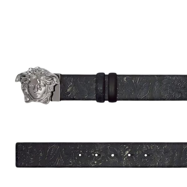 VERSACE LA MEDUSA REVERSIBLE LEATHER BELT - Image 2