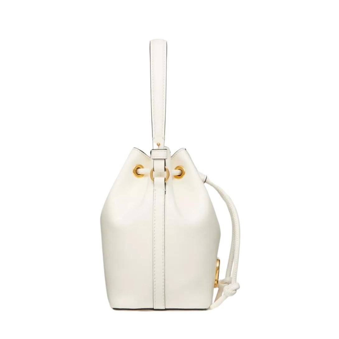 VALENTINO GARAVANI MINI VLOGO SIGNATURE BUCKET BAG IN NAPPA LEATHER - Image 6