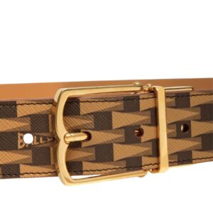 BALLY ADJUSTABLE 35MM DRESS BELT IN DESERT TPU AND LEATHER