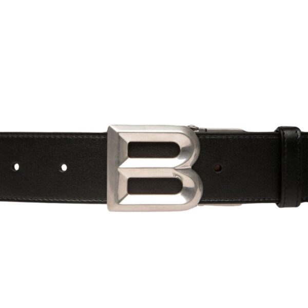 BALLY B BOLD 35MM REVERSIBLE AND ADJUSTABLE BELT IN BLACK LEATHER - Image 2