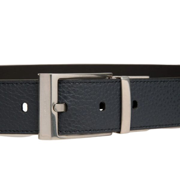 BALLY DRESS BELT IN MIDNIGHT AND BLACK LEATHER - Image 2