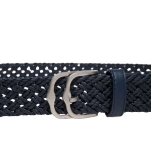 BALLY EMBERT 30MM BELT IN FABRIC AND LEATHER