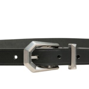 BALLY PRISMA 20MM BELT IN BLACK LEATHER