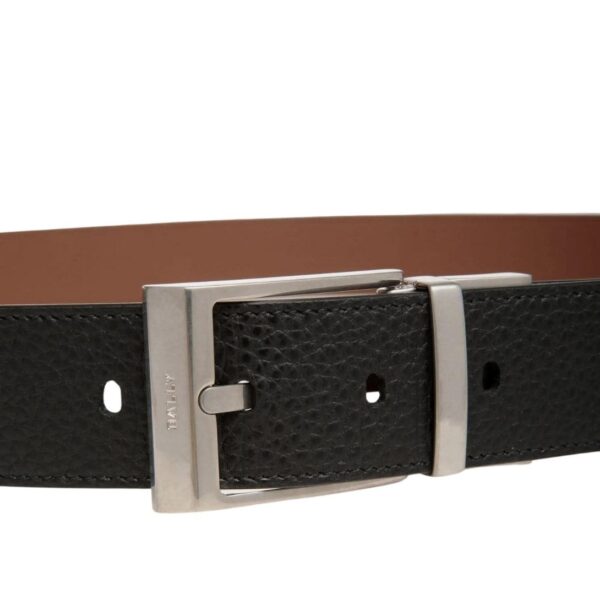 BALLY SHIFFIE 35MM REVERSIBLE AND ADJUSTABLE BELT IN BLACK AND BROWN LEATHER - Image 2