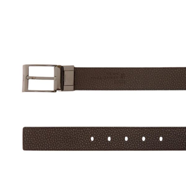 BALLY SHIFFIE 35MM REVERSIBLE AND ADJUSTABLE BELT IN BLACK AND EBONY LEATHER - Image 3