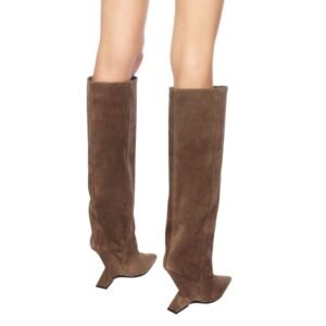 THE ATTICO ”CHEOPE” DARK GREY TUBE BOOT